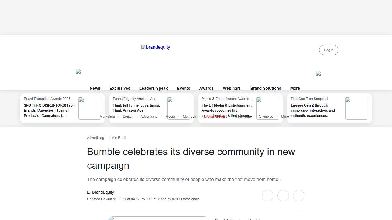 Bumble celebrates its diverse community in new campaign, ETBrandEquity